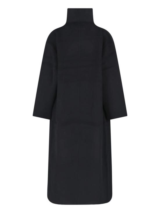 26FW 알마다 라벨 코트 6511BL Black - ALMADA LABEL
