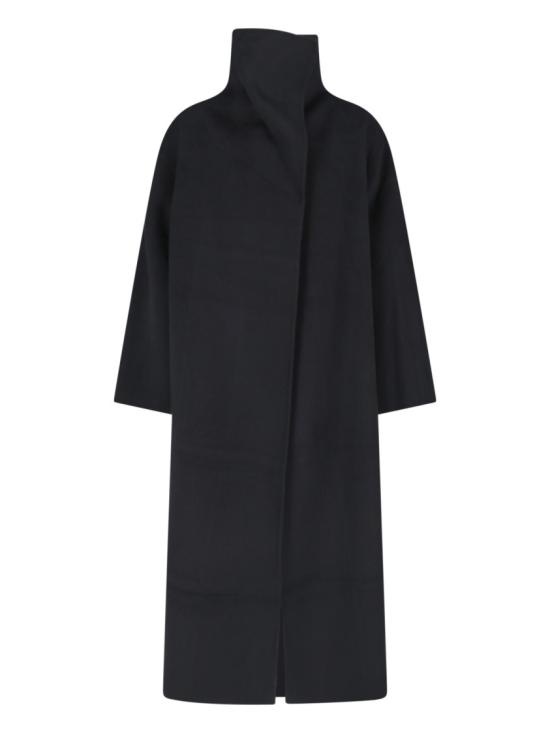26FW 알마다 라벨 코트 6511BL Black