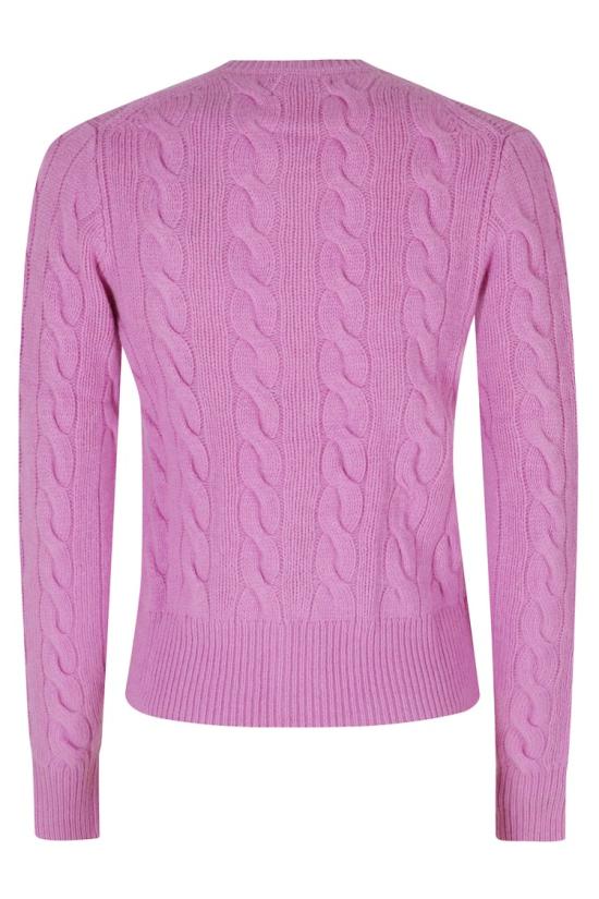 26FW 폴로 랄프로렌 로고 자수 크루넥 가디건 211972104 099 Pink - POLO RALPH LAUREN