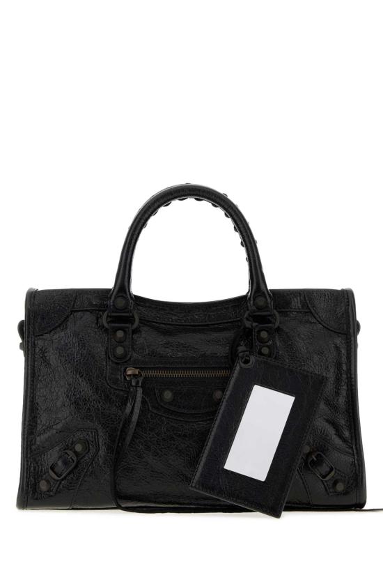 26FW 발렌시아가 르 시티 백 스몰 8657622ACFH 1000 Black