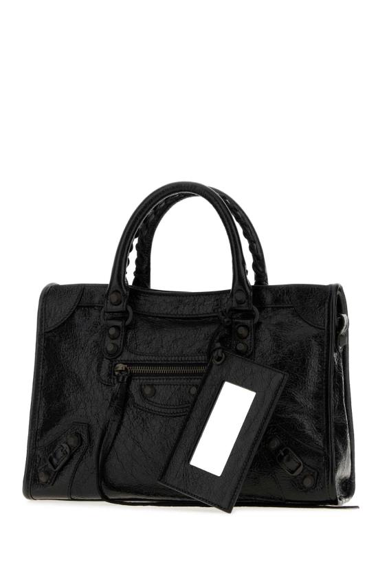 26FW 발렌시아가 르 시티 백 스몰 8657622ACFH 1000 Black - BALENCIAGA