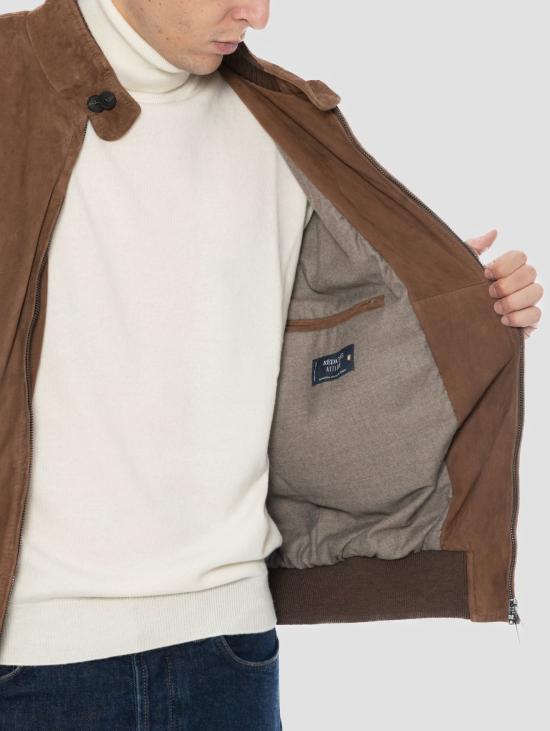 26FW 볼파글리 자켓 Scamociato con Imbottitura Buccio Tortora의 폭격기 - VOLFAGLI