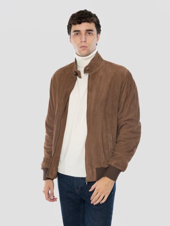 26FW 볼파글리 자켓 Scamociato con Imbottitura Buccio Tortora의 폭격기 - VOLFAGLI