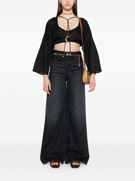  끌로에 데님 팬츠 CH25ADP02156075 AI25 BLACK - CHLOE