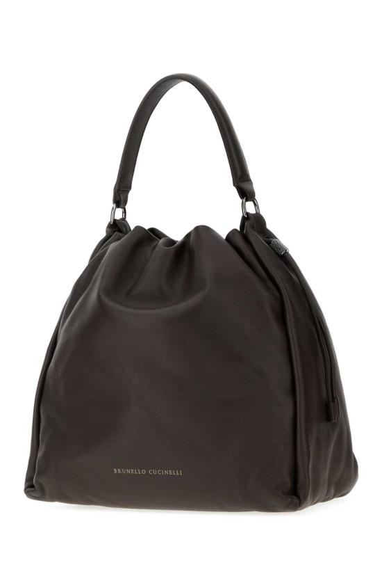 26FW 브루넬로 쿠치넬리 소프트 가죽 멜로우 버킷 백 MBGPD3611 C8279 Brown - BRUNELLO CUCINELLI