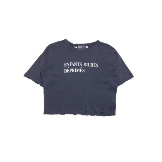 26SS 앙팡리쉬데프리메 반팔 티셔츠 Enfants Riches Deprimes 클래식 로고 티셔츠 워시드 블랙