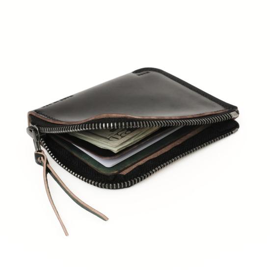  메이커 남성지갑 Makr Cordovan Zip Luxe V2 B 퀄리티 월렛 블랙 - MAKR
