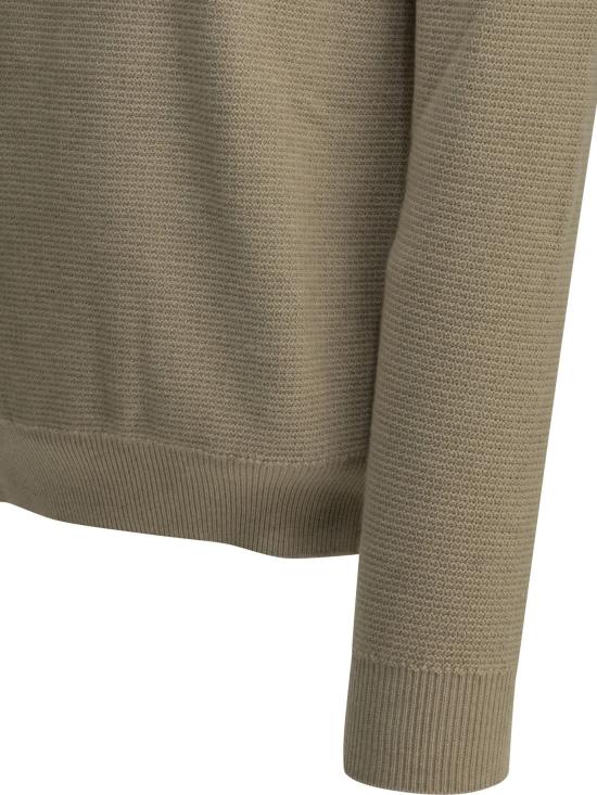 26FW 에르메네질도제냐 니트웨어 캐시미어 폴로 스웨터  베이지 - ERMENEGILDO ZEGNA
