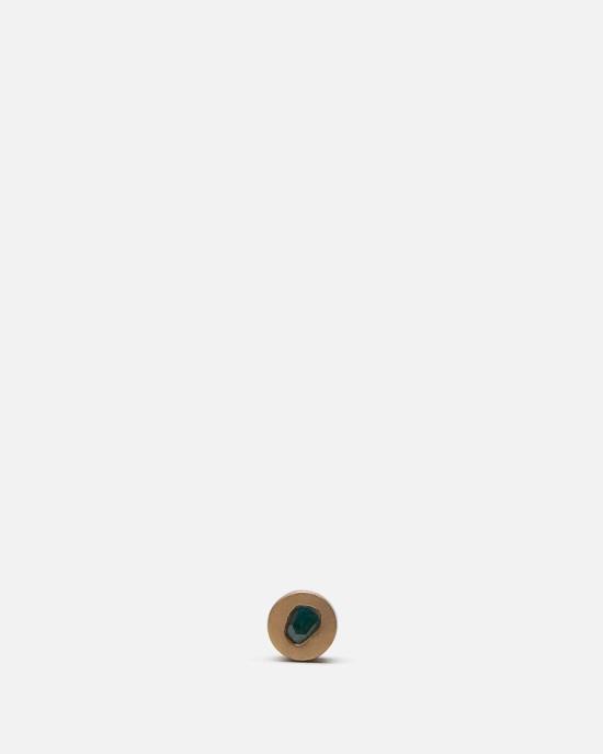  parts of four 싱글 이어링 0.1캐럿 블루 다이아몬드 슬랩으로 제작된 작은 스터드 귀걸이 4개 부품 / 아마 비디아