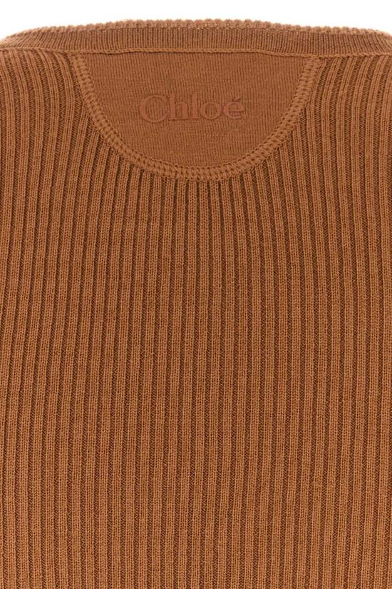  끌로에 스웨터 울  코냑 브라운 - CHLOE