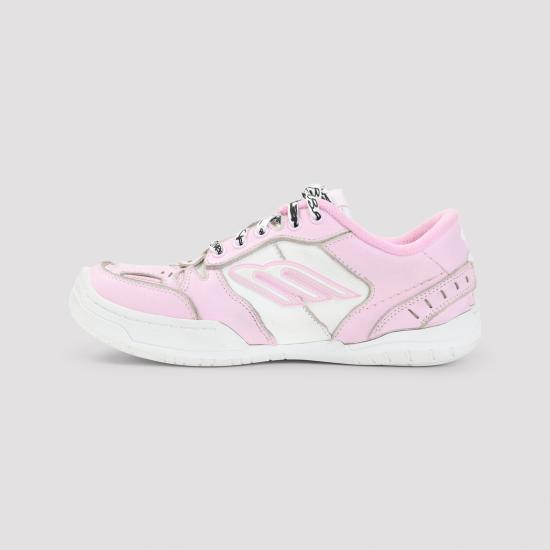 26SS 발렌시아가 햄튼스 미디움 원 아웃 스니커즈 841763 WCURS 5090 PINK WHITE - BALENCIAGA