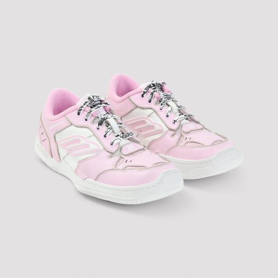 26SS 발렌시아가 햄튼스 미디움 원 아웃 스니커즈 841763 WCURS 5090 PINK WHITE - BALENCIAGA