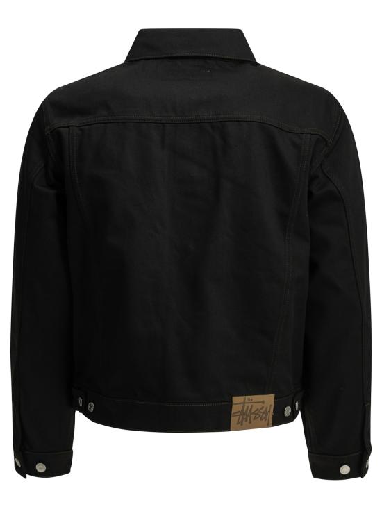 26FW 스투시 자켓 1159801346 RAW BLACK CONTRAST STITCH - STUSSY