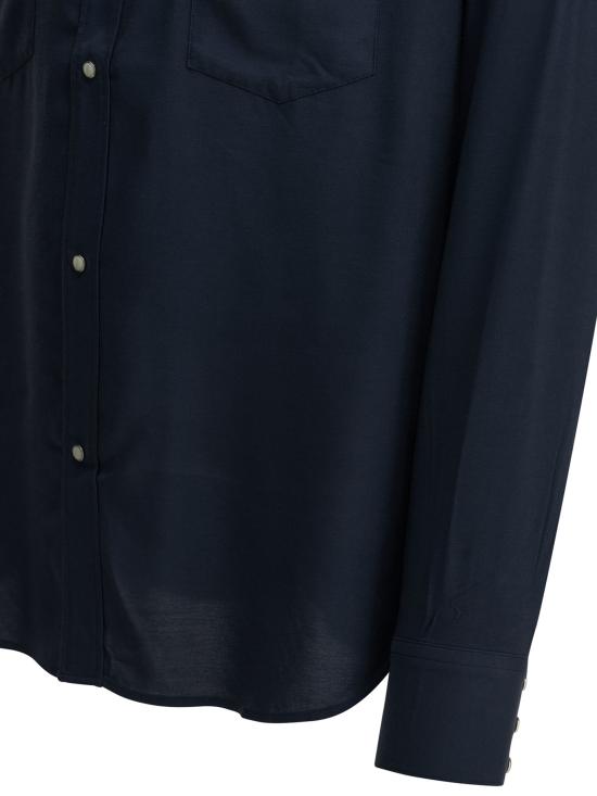 26FW 비즈빔 긴팔 셔츠 0126205011003NAVY Blue - VISVIM
