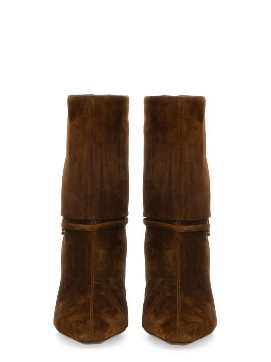 26FW 생로랑 스웨이드 니키 부티 801393 0LI002701 BEIGE - SAINT LAURENT