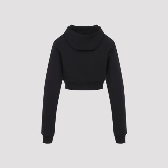 26FW 발렌시아가 후드 티셔츠 A0024R TUVQ5 1000 BLACK - BALENCIAGA