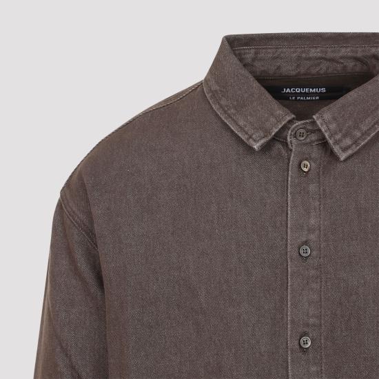 26FW 자크뮈스 긴팔 셔츠 SHM00545AD00077 850 BROWN - JACQUEMUS
