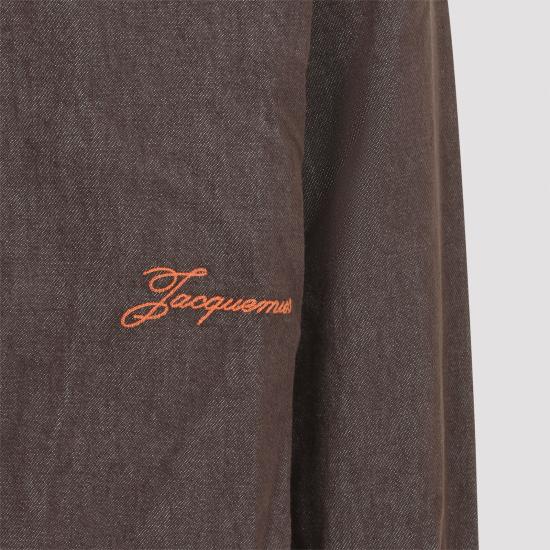 26FW 자크뮈스 긴팔 셔츠 SHM00545AD00077 850 BROWN - JACQUEMUS