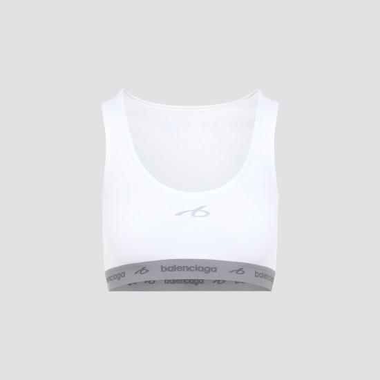 26FW 발렌시아가 테크웨어 브라 탱크 탑 테크웨어 브라 탱크 탑 A0023Q TUVN7 9000 WHITE