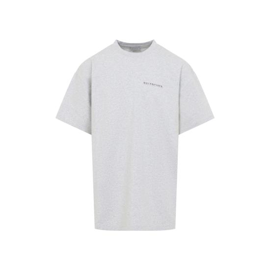 26FW 발렌시아가 백 그래디언트 오버사이즈 티셔츠 850345 TVVE6 1302 LIGHT HEATHER GREY - BALENCIAGA