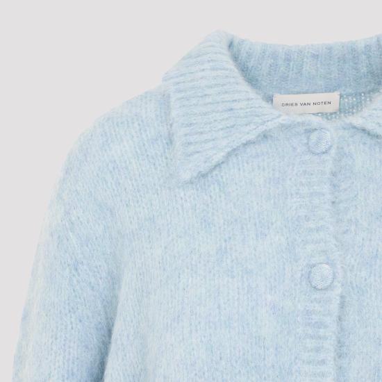 26FW 드리스 반 노튼 가디건 2620112084709 514 LIGHT BLUE - DRIES VAN NOTEN