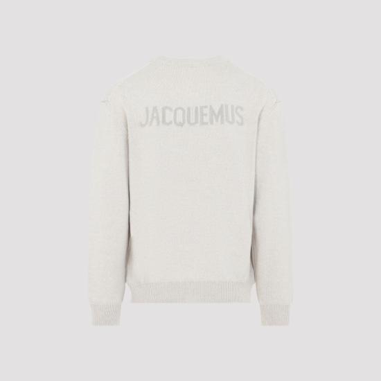 26FW 자크뮈스 스웨터 SWM00629AK00347 130 LIGHT BEIGE - JACQUEMUS