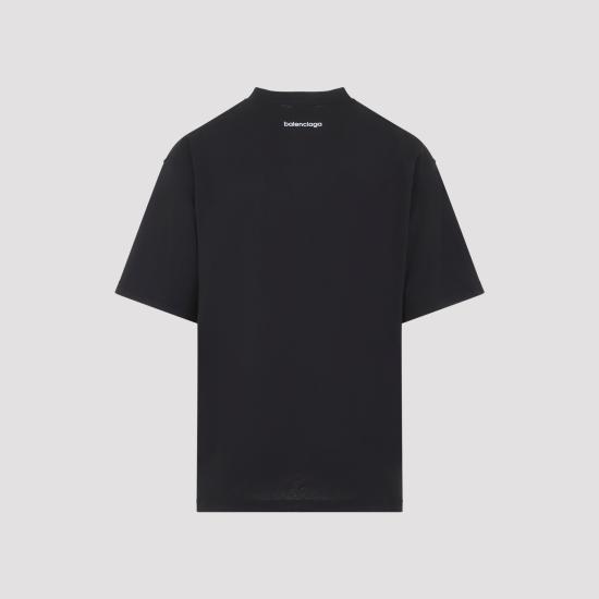 26FW 발렌시아가 바디스 미디움 핏 티셔츠 764235 TUVO7 1000 BLACK - BALENCIAGA