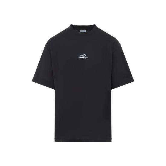 26FW 발렌시아가 바디스 미디움 핏 티셔츠 764235 TUVO7 1000 BLACK - BALENCIAGA