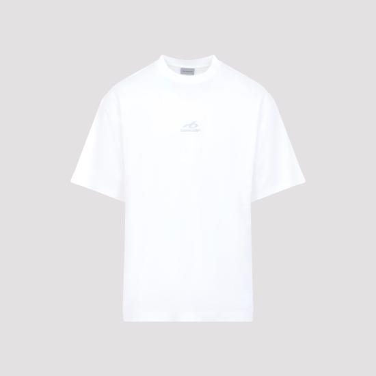 26FW 발렌시아가 바디스 미디움 핏 티셔츠 764235 TUVO7 9000 WHITE