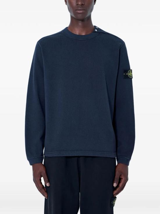 26FW 스톤 아일랜드 헤비 코튼 저지 크루넥 스웨트셔츠 L2S156100036S0406 V002A NAVY