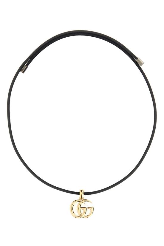 26FW 구찌 GG 마몽 마그네틱 코드 네크리스 A0079WIAAHL 8029 Black