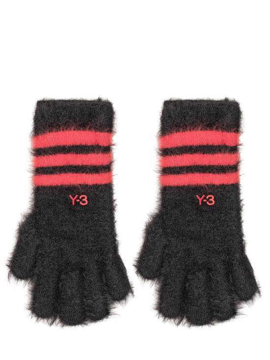 26FW 와이쓰리 장갑 KW9704 BLACKSCARLET BLACK SCARLET