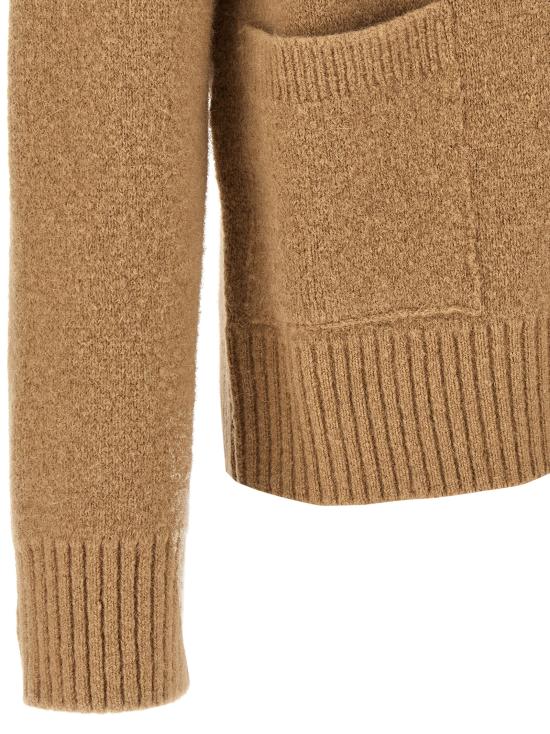 26FW 아미 ADC 하트 인타르시아 알파카 니트 가디건 UKC366KN0135A278 Beige - AMI