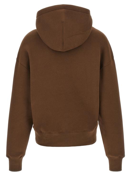 26FW 아미 코튼 드 하트 후드 USW7567492221 Brown - AMI