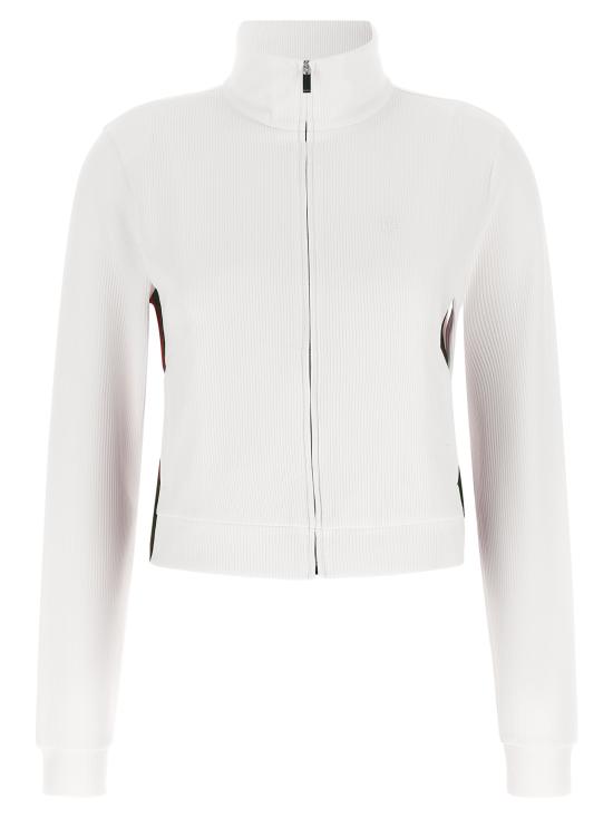 26FW 구찌 립 코튼 저지 집업 스웨트셔츠 875656XJHYN9000 White