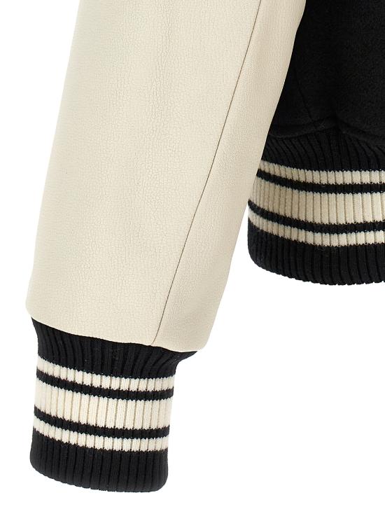 26FW 아미 봄버 자켓 HJK941WV0078001 White Black - AMI
