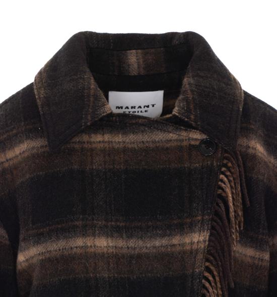 26FW 이자벨마랑에뚜왈 에뚜왈 길레안 체크 울 코트 MA0571FA D3D01EBKKI MULTICOLOR - ISABEL MARANT ETOILE