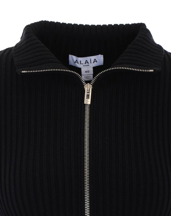 26FW 알라이아 가디건 AA9S0377K303D 995 BLACK - ALAIA
