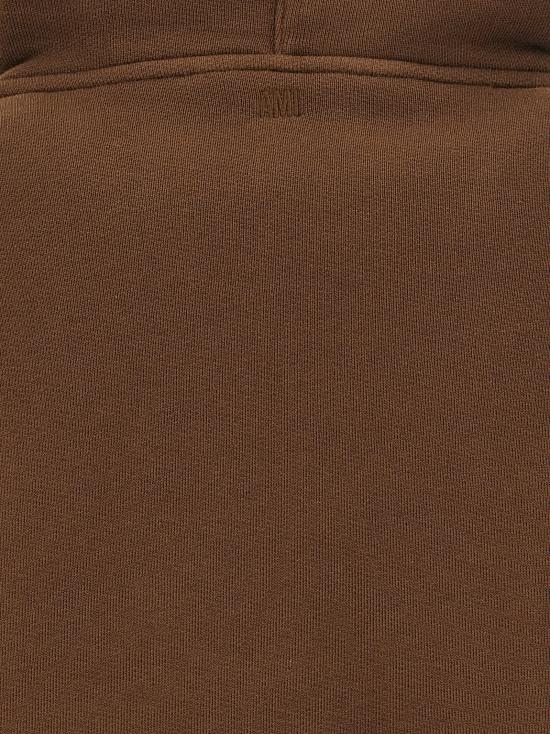 26FW 아미 코튼 드 하트 후드 USW756 7492221 BROWN - AMI