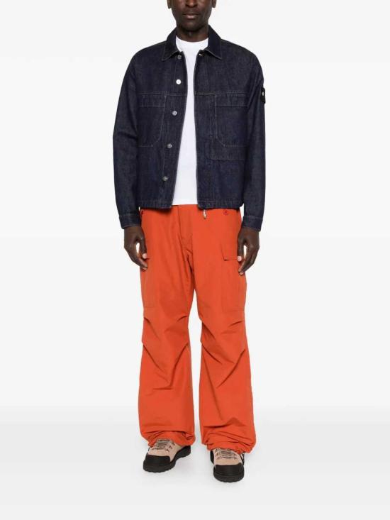 26FW 스톤 아일랜드 블루 린스 버튼 디테일 코치 재킷 L2S144100006S00J7 VJ201 BLUE RINSE - STONE ISLAND