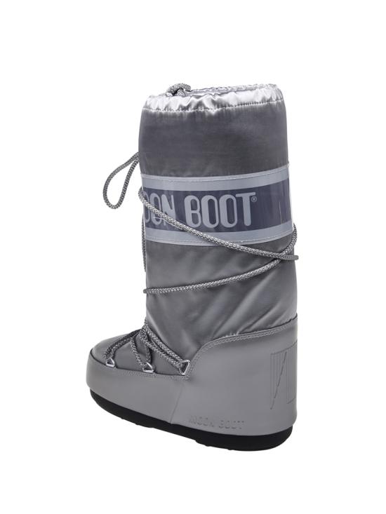 26FW 문부츠 아이콘 글랜스 플래티넘 새틴 부츠 80D1401680 H001 SILVER - MOON BOOT