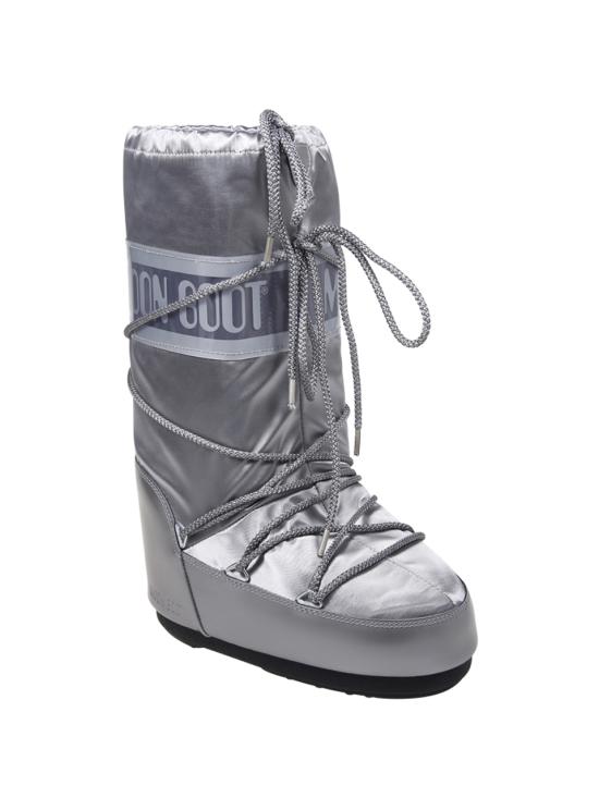 26FW 문부츠 아이콘 글랜스 플래티넘 새틴 부츠 80D1401680 H001 SILVER - MOON BOOT