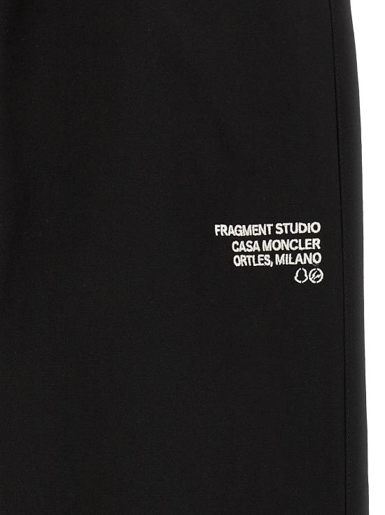 26FW 몽클레어 트레이닝/조거 팬츠 몽클레르 X 프래그먼트 팬츠 블랙 - MONCLER