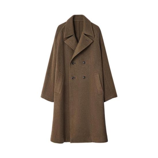 26FW 르메르 더블 브레스티드 펠티드 울 앤 알파카 코트 CO1169 LF1700 704 MUD DOM