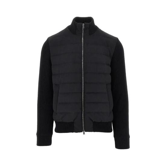 26FW 에르노 하이칼라 퀼티드 니트 가디건 PI00121UR 12934 9300 BLACK DOM