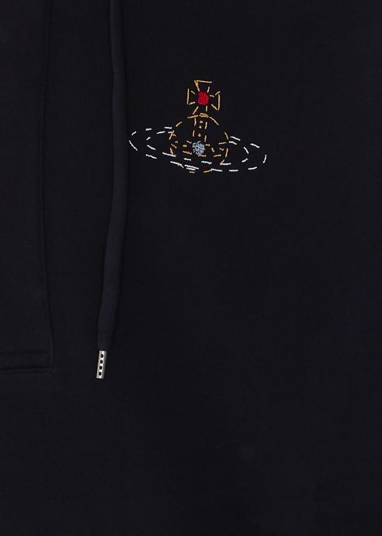26FW 비비안웨스트우드 ORB 자수 배트윙 후드 2I01000U J00ASN401 BLACK - VIVIENNE WESTWOOD