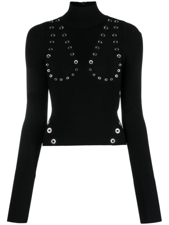  오프화이트 스웨터 OWHF049F23KNI0011000 BLACK