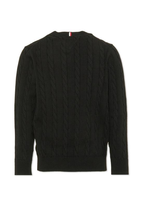 26SS [키즈] 타미힐피거 니트/스웻셔츠 KB0KB09753 BDS BLACK - TOMMY HILFIGER