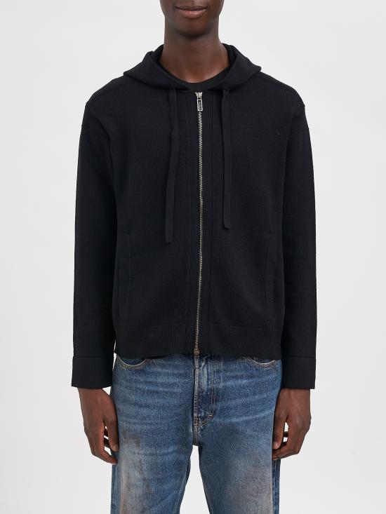 26FW 파올로 페코라 집업 니트 RA012F0169000 Black