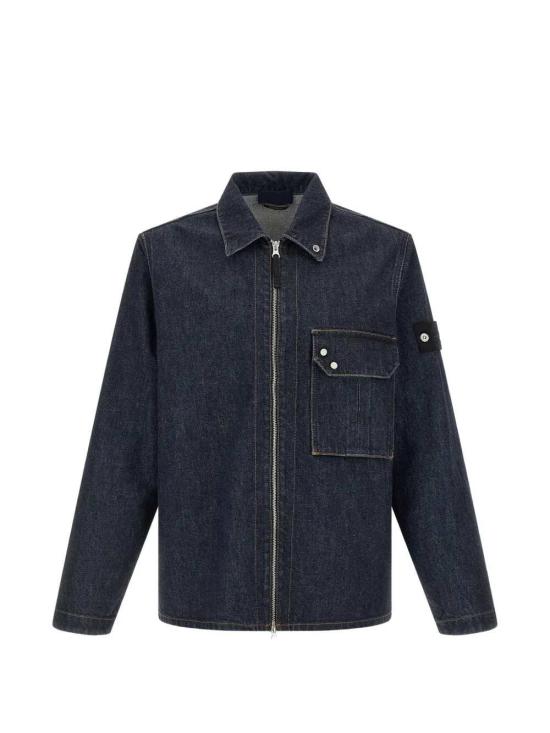 26FW 스톤 아일랜드 지퍼 디테일 컴포트 핏 오버셔츠 L2S141200002S00J7 VJ201 BLUE RINSE